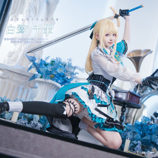 画像5: BanG Dream!（バンドリ！）　Pastel＊Palettes　守りたいからこそ　白鷺千聖　コスプレ衣装 (5)