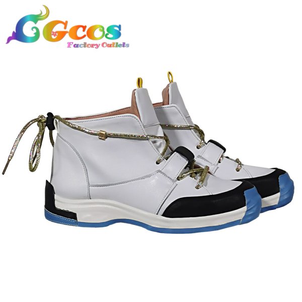 画像3: バーチャルYouTuber　コスプレ靴　VTuber　星街すいせい　スポーティー衣装　コスプレブーツ　コスプレ衣装 (3)