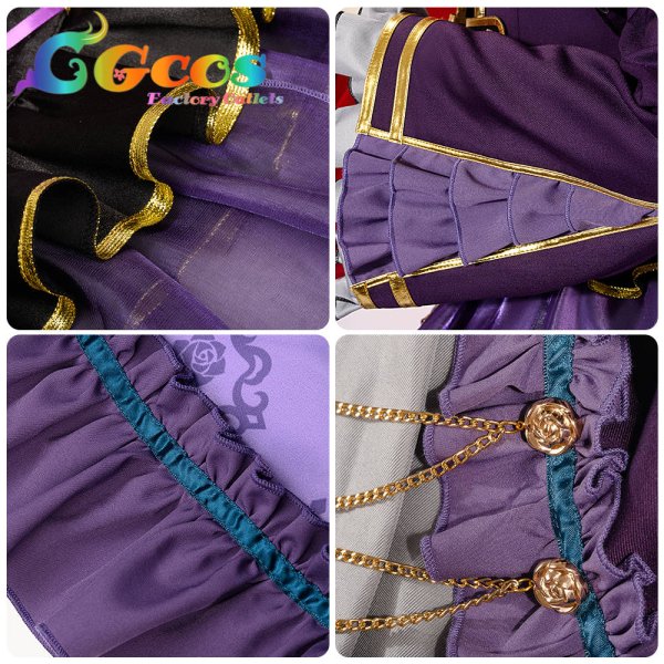 画像14: 「一部在庫あり」BanG Dream! 　Roselia 6th anniversary　湊友希那　コスプレ衣装 (14)