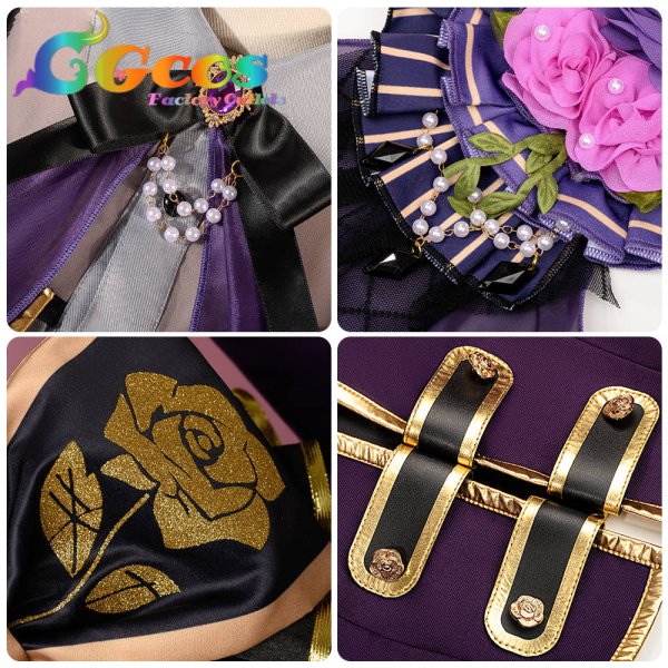 画像13: 「一部在庫あり」BanG Dream! 　Roselia 6th anniversary　湊友希那　コスプレ衣装 (13)