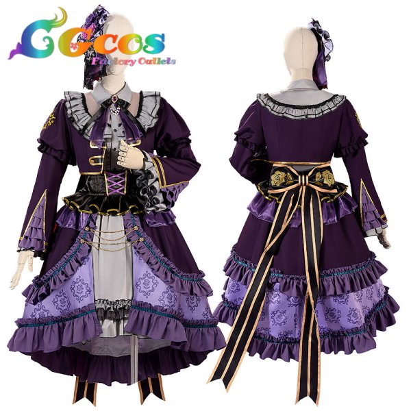 画像10: 「一部在庫あり」BanG Dream! 　Roselia 6th anniversary　湊友希那　コスプレ衣装 (10)