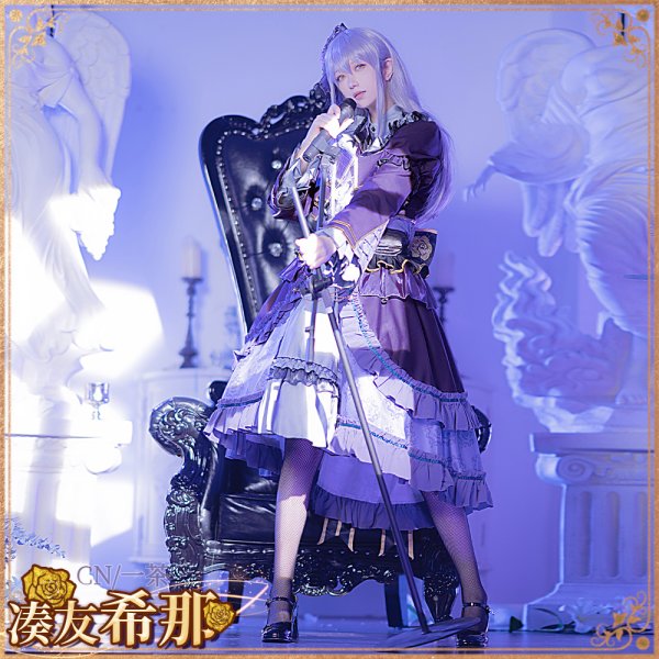 画像6: 「一部在庫あり」BanG Dream! 　Roselia 6th anniversary　湊友希那　コスプレ衣装 (6)