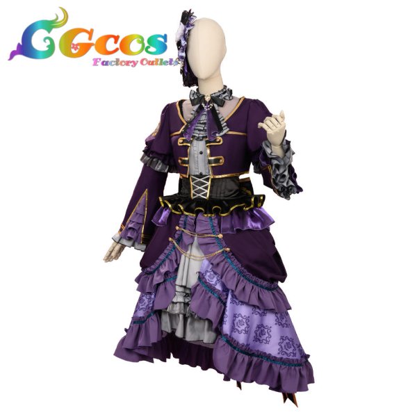 画像13: 「一部在庫あり」BanG Dream! 　Roselia 6th anniversary　白金 燐子　コスプレ衣装 (13)