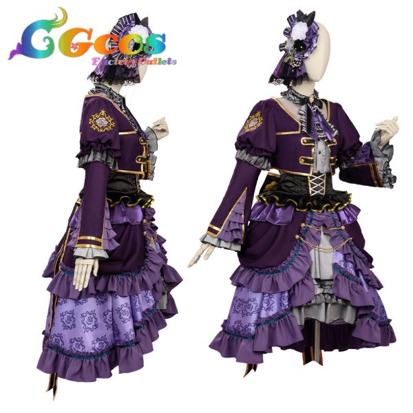 画像16: 「一部在庫あり」BanG Dream! 　Roselia 6th anniversary　白金 燐子　コスプレ衣装 (16)