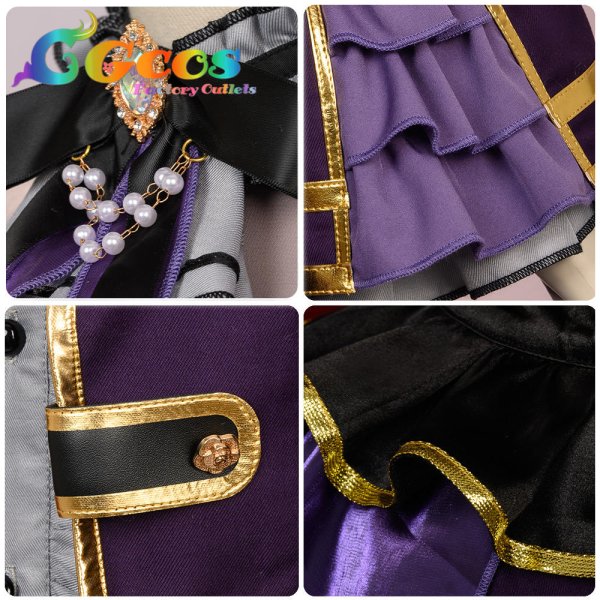 画像18: 「一部在庫あり」BanG Dream! 　Roselia 6th anniversary　白金 燐子　コスプレ衣装 (18)