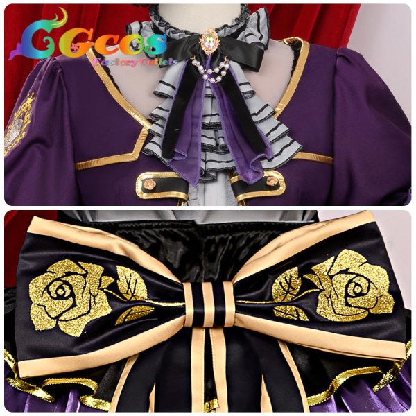 画像17: 「一部在庫あり」BanG Dream! 　Roselia 6th anniversary　白金 燐子　コスプレ衣装 (17)