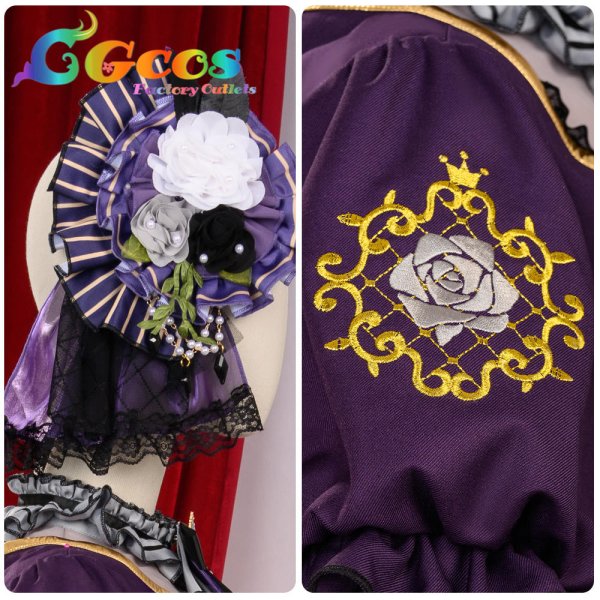 画像19: 「一部在庫あり」BanG Dream! 　Roselia 6th anniversary　白金 燐子　コスプレ衣装 (19)