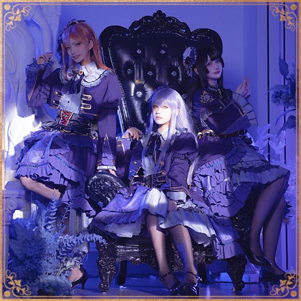 画像3: 「一部在庫あり」BanG Dream! 　Roselia 6th anniversary　白金 燐子　コスプレ衣装 (3)