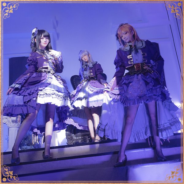 画像2: 「一部在庫あり」BanG Dream! 　Roselia 6th anniversary　白金 燐子　コスプレ衣装 (2)