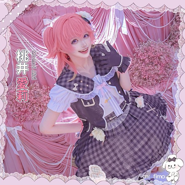 画像4: 「一部在庫あり」　プロジェクトセカイ　プロセカ4周年　MORE MORE JUMP！　桃井愛莉　コスプレ衣装 (4)