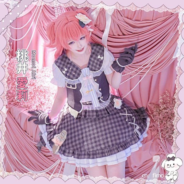 画像6: 「一部在庫あり」　プロジェクトセカイ　プロセカ4周年　MORE MORE JUMP！　桃井愛莉　コスプレ衣装 (6)