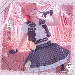 桃井愛莉 コスプレ ウィッグ付き プロセカ コスプレウィッグ プロジェクトセカイ MORE MORE JUMP! 桃井愛莉