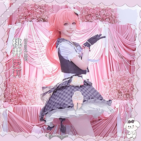 画像2: 「一部在庫あり」　プロジェクトセカイ　プロセカ4周年　MORE MORE JUMP！　桃井愛莉　コスプレ衣装 (2)