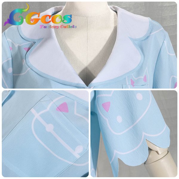 画像15: ブルーアーカイブ ユウカ(パジャマ) コスプレ衣装 (15)