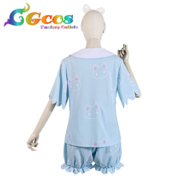 画像13: ブルーアーカイブ ユウカ(パジャマ) コスプレ衣装 (13)