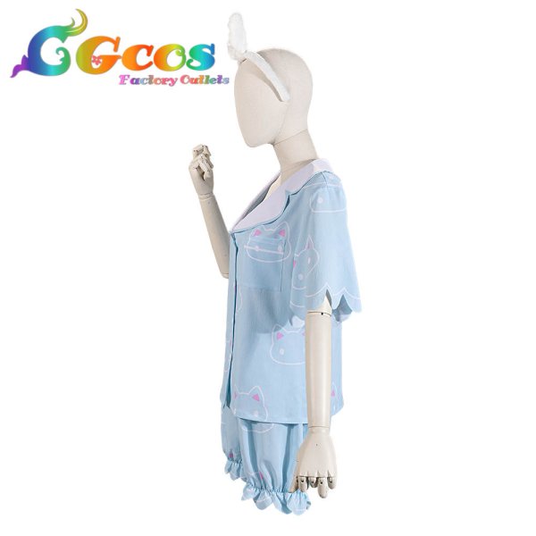 画像12: ブルーアーカイブ ユウカ(パジャマ) コスプレ衣装 (12)