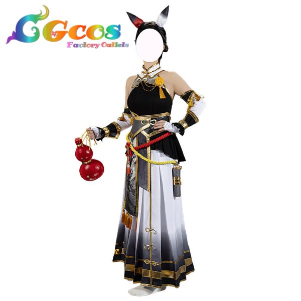 画像9: 「一部在庫あり」　ウマ娘プリティーダービー　雅号・墨龍　カツラギエース　コスプレ衣装 (9)