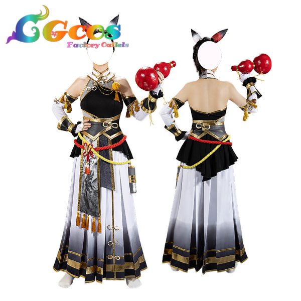 画像11: 「一部在庫あり」　ウマ娘プリティーダービー　雅号・墨龍　カツラギエース　コスプレ衣装 (11)