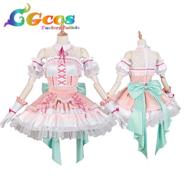 画像13: 「一部在庫あり」BanG Dream!  バンドリ! 10周年衣装 Pastel*Palettes 丸山彩 コスプレ衣装 (13)