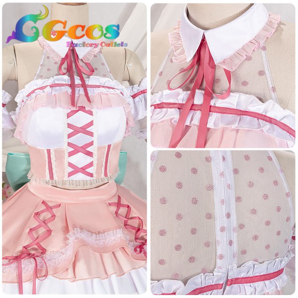 画像14: 「一部在庫あり」BanG Dream!  バンドリ! 10周年衣装 Pastel*Palettes 丸山彩 コスプレ衣装 (14)