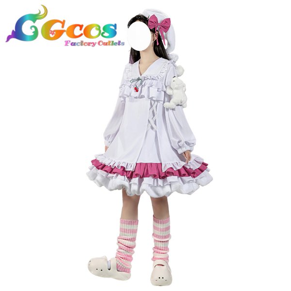 画像9: 「一部在庫あり」バンドリ! MyGO!!!!! パジャマ 千早愛音 コスプレ衣装 (9)