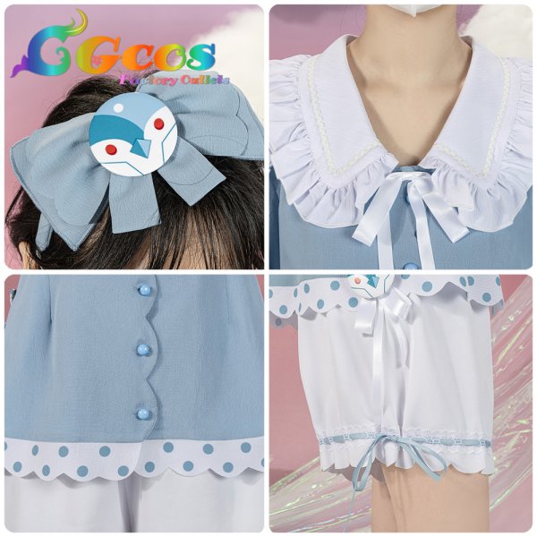 画像13: 「一部在庫あり」バンドリ！　MyGO!!!!!　パジャマ　高松燈　コスプレ衣装 (13)