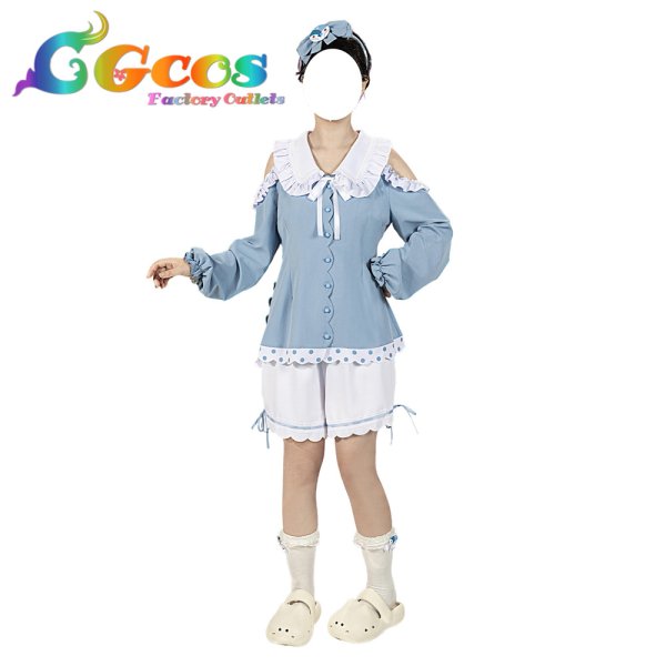 画像1: バンドリ！　MyGO!!!!!　パジャマ　高松燈　コスプレ衣装 (1)