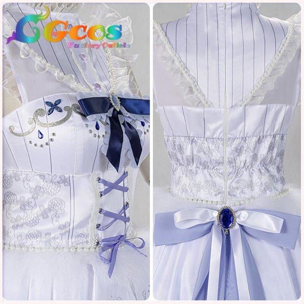 画像16: 「一部在庫あり」バンドリ(ガルパ) 【話だけでも】 白金燐子 コスプレ衣装 (16)