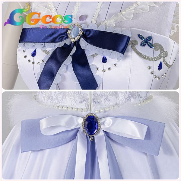 画像17: 「一部在庫あり」バンドリ(ガルパ) 【話だけでも】 白金燐子 コスプレ衣装 (17)