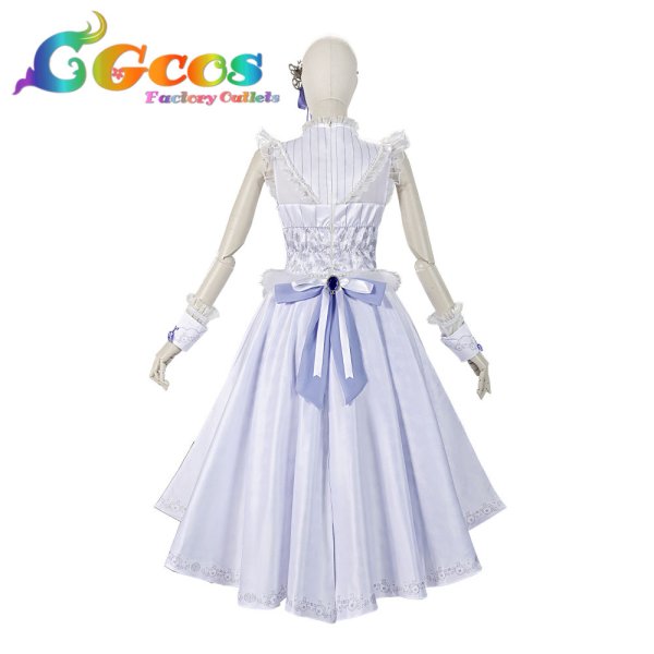 画像14: 「一部在庫あり」バンドリ(ガルパ) 【話だけでも】 白金燐子 コスプレ衣装 (14)