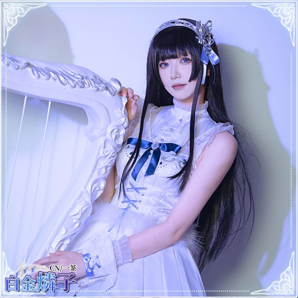 画像5: 「一部在庫あり」バンドリ(ガルパ) 【話だけでも】 白金燐子 コスプレ衣装 (5)