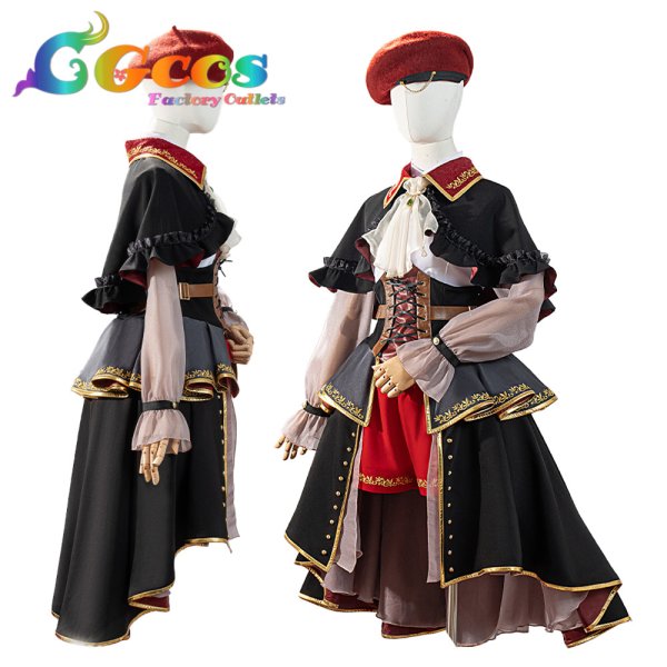 画像8: バンドリ！　MyGO!!!!!  Ave Mujica　10周年衣装 　若葉睦　コスプレ衣装 (8)