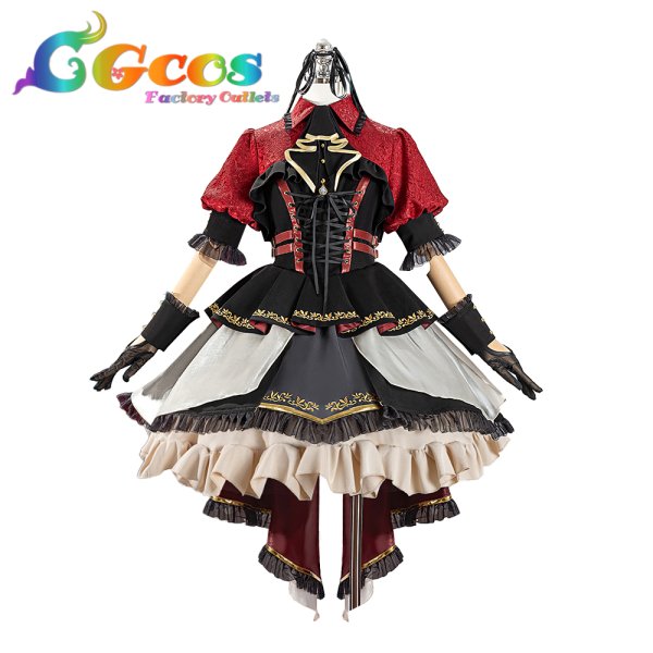画像1: バンドリ！　MyGO!!!!! Ave Mujica　10周年衣装 　豊川祥子　コスプレ衣装 (1)