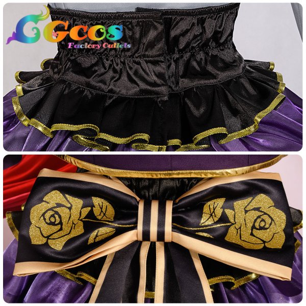 画像17: 「一部在庫あり」BanG Dream!  Roselia 6th anniversary 宇田川あこ コスプレ衣装 (17)