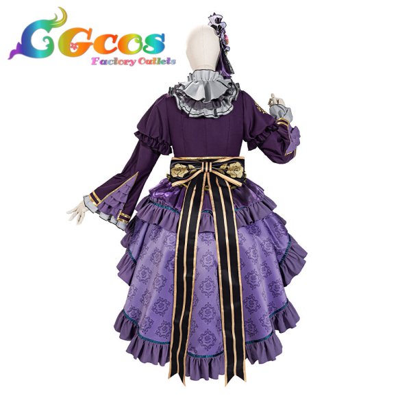 画像12: 「一部在庫あり」BanG Dream!  Roselia 6th anniversary 宇田川あこ コスプレ衣装 (12)