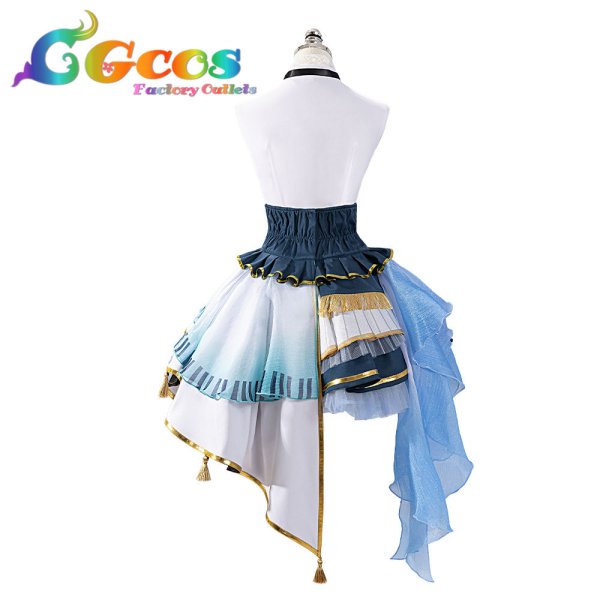 画像10: 「一部在庫あり」BanG Dream!  バンドリ! Morfonica(モルフォニカ) 10周年衣装 倉田ましろ コスプレ衣装 (10)