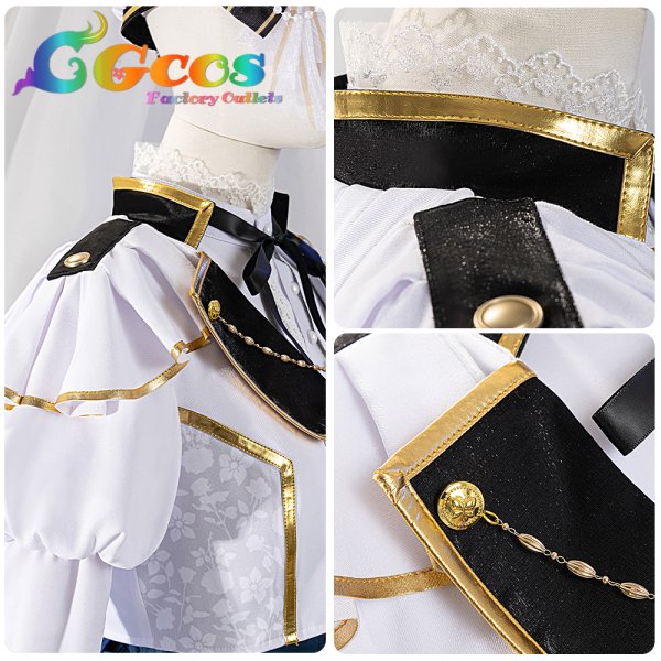 画像15: 「一部在庫あり」BanG Dream!  バンドリ! Morfonica(モルフォニカ) 10周年衣装 倉田ましろ コスプレ衣装 (15)