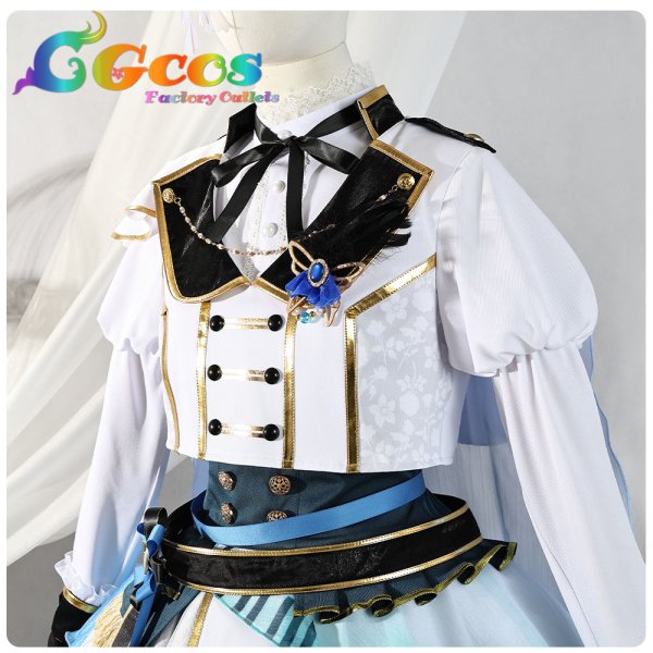 画像11: 「一部在庫あり」BanG Dream!  バンドリ! Morfonica(モルフォニカ) 10周年衣装 倉田ましろ コスプレ衣装 (11)