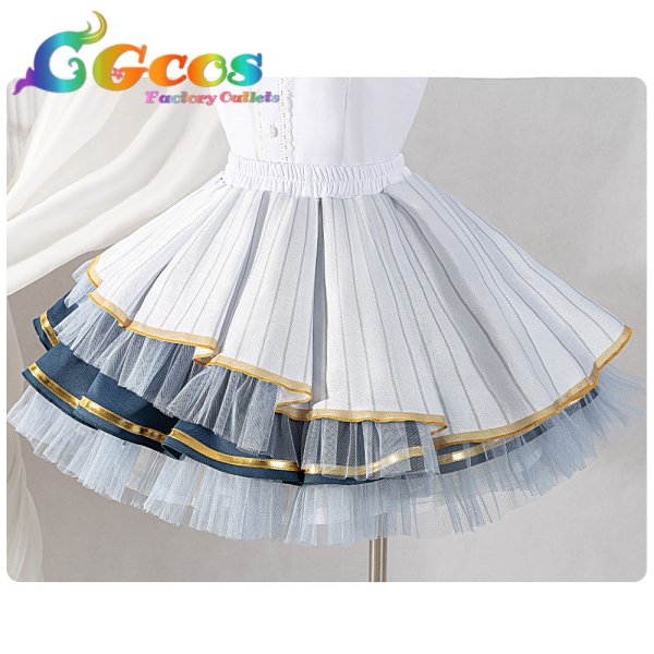 画像12: 「一部在庫あり」BanG Dream!  バンドリ! Morfonica(モルフォニカ) 10周年衣装 倉田ましろ コスプレ衣装 (12)