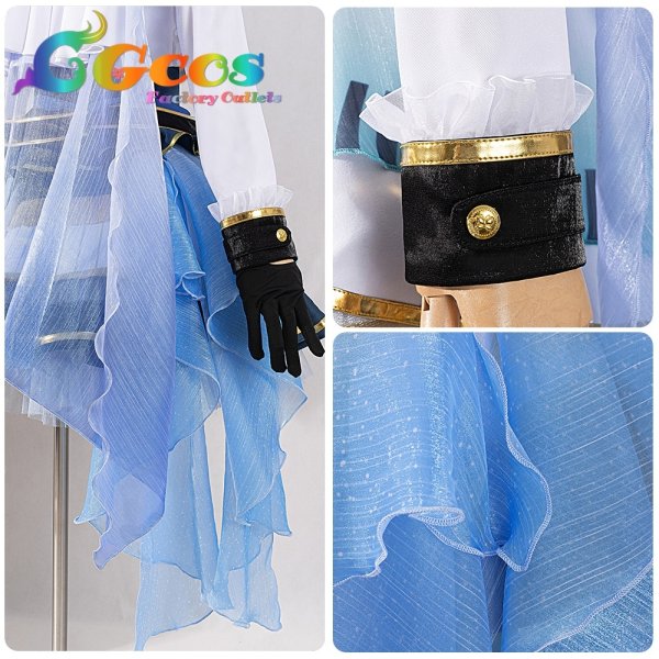 画像14: 「一部在庫あり」BanG Dream!  バンドリ! Morfonica(モルフォニカ) 10周年衣装 倉田ましろ コスプレ衣装 (14)