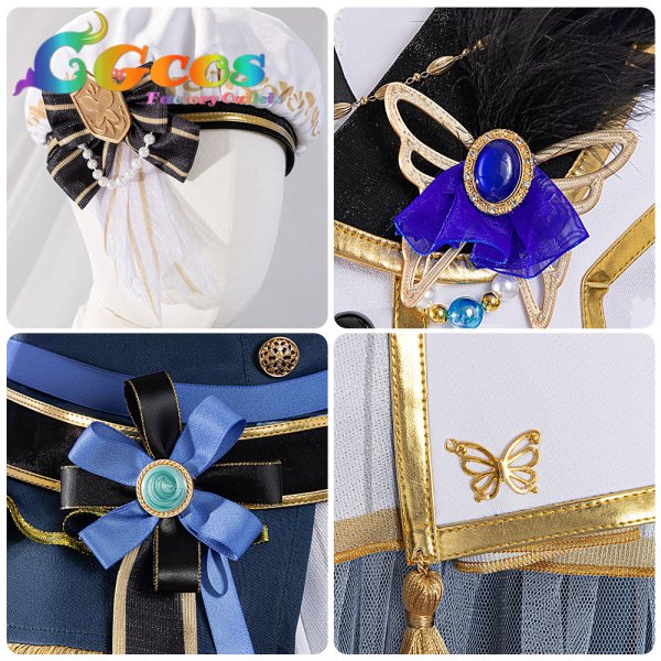 画像16: 「一部在庫あり」BanG Dream!  バンドリ! Morfonica(モルフォニカ) 10周年衣装 倉田ましろ コスプレ衣装 (16)