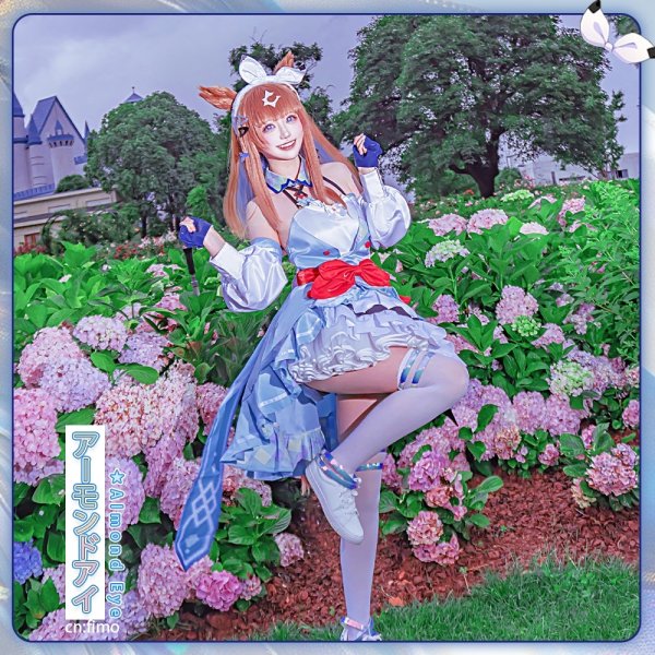 画像4: 一部在庫　ウマ娘プリティーダービー　アーモンドアイ　決勝服　コスプレ衣装 (4)