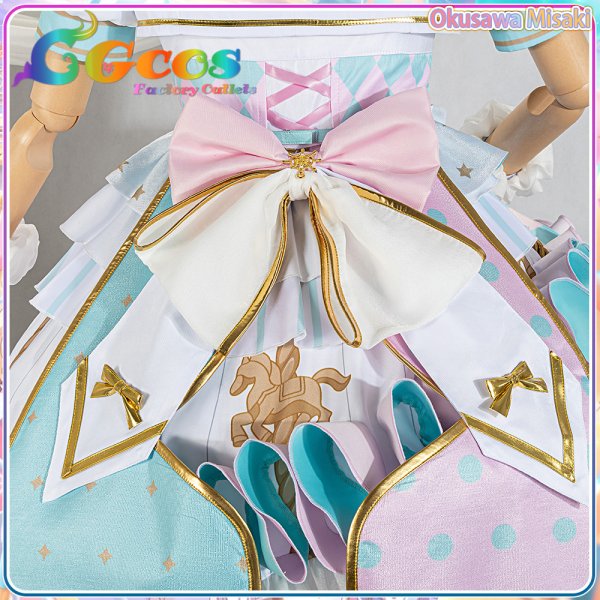 画像12: 「一部在庫あり」バンドリ(ガルパ)　世界を笑顔にする日々　奥沢 美咲　コスプレ衣装 (12)