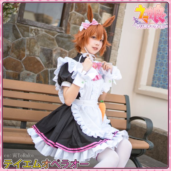 画像2: 「一部在庫あり」ウマ娘プリティーダービー　テイエムオペラオー　メイド服　コスプレ衣装 (2)