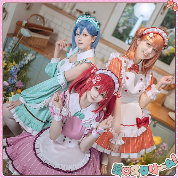 画像2: 「「一部在庫あり」ラブライブ！　AiScReam　愛♡スクリ〜ム！　黒澤ルビィ　コスプレ衣装 (2)