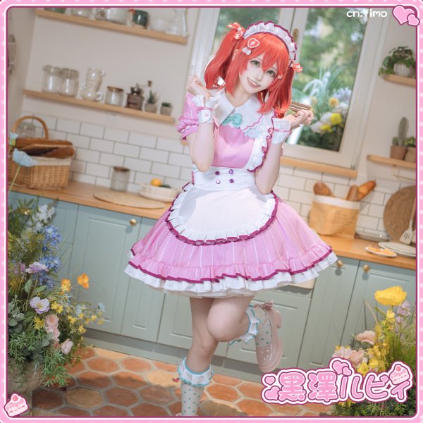 画像9: 「「一部在庫あり」ラブライブ！　AiScReam　愛♡スクリ〜ム！　黒澤ルビィ　コスプレ衣装 (9)