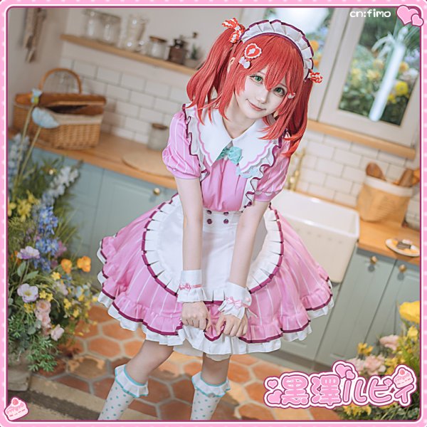 画像7: 「「一部在庫あり」ラブライブ！　AiScReam　愛♡スクリ〜ム！　黒澤ルビィ　コスプレ衣装 (7)