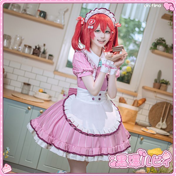 画像6: 「「一部在庫あり」ラブライブ！　AiScReam　愛♡スクリ〜ム！　黒澤ルビィ　コスプレ衣装 (6)