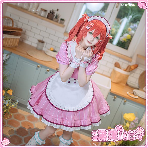 画像4: 「「一部在庫あり」ラブライブ！　AiScReam　愛♡スクリ〜ム！　黒澤ルビィ　コスプレ衣装 (4)