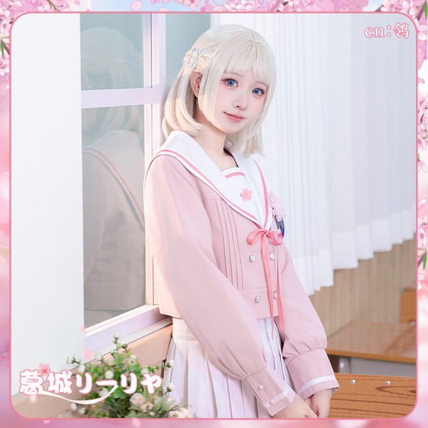 画像1: 学園アイドルマスター　桜フォトグラフ　セーラー服　姫崎莉波　有村麻央　藤田ことね　葛城リーリヤ　月村手毬　篠澤広　十王星南　倉本千奈　コスプレ衣装 (1)